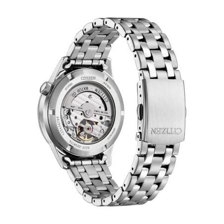 Montre homme citizen platform open heart automatique cadran blanc acier nh9131-73a – montres homme