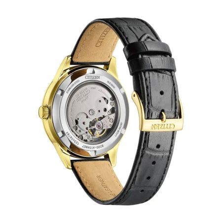 Montre homme citizen mecha gents automatique cadran blanc doré plaqué or ny4059-09ac – montres homme
