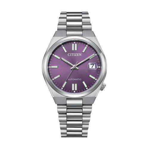 Montre Unisexe CITIZEN Tsuyosa 37mm Automatique Cadran Violet Tonneau NJ0200-50W