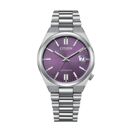 Montre unisexe citizen tsuyosa 37mm automatique cadran violet tonneau nj0200-50w – montres femme