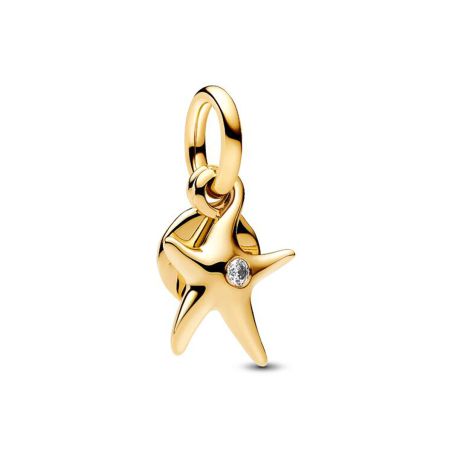Charm femme pandora pendant double étoile de mer argent 763892c01 – charms