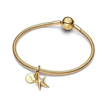 Charm femme pandora pendant double étoile de mer argent 763892c01 – charms