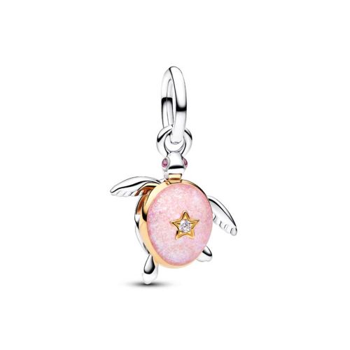 Charm Femme PANDORA Pendant 2026 Tortue de Mer Rose Diamant SynthÃ¨se 764432C01