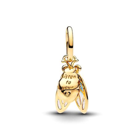 Charm femme pandora pendant cigale dorée 764490c01 – charms