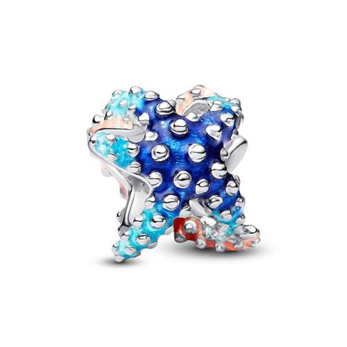 Mini Charm Femme PANDORA Ã‰toile de Mer ColorÃ©e Argent 793817C01