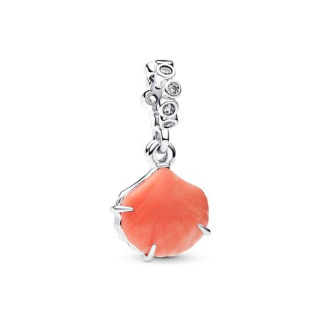 Charm femme pandora pendant double coquillage couleur corail 793821c01 – charms