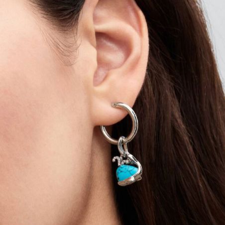 Charm Femme PANDORA Pendant Baleine Turquoise Argent 793822C01