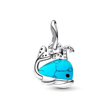Charm femme pandora pendant baleine turquoise argent 793822c01 – charms