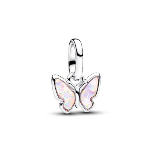 Mini Charm Femme PANDORA Pendant Papillon Rose Argent 793825C01