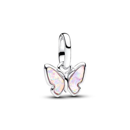 Mini charm femme pandora pendant papillon rose argent 793825c01 – charms