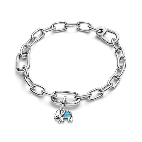 Mini charm femme pandora pendant éléphant turquoise argent 793858c01 – charms