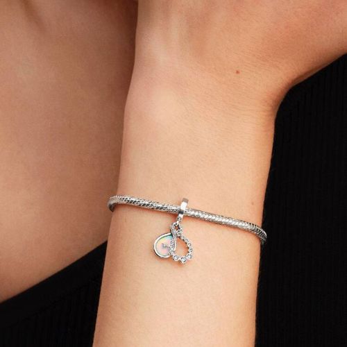 Charm Femme PANDORA Pendant Double Symbole Infini Opalescent 794251C01
