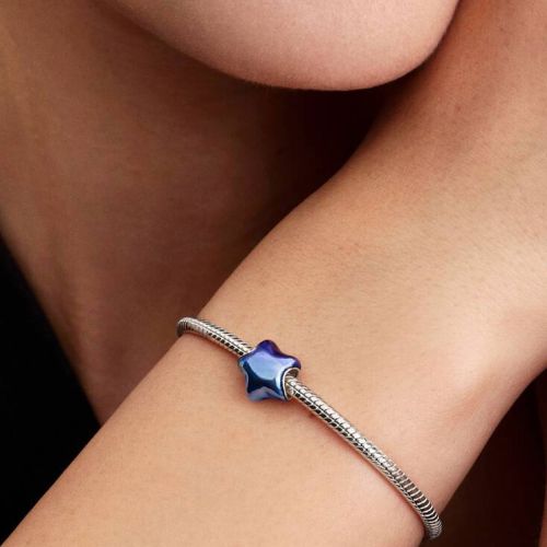 Charm Femme PANDORA Blue Star Ã‰toile Bleue Argent 794382C01