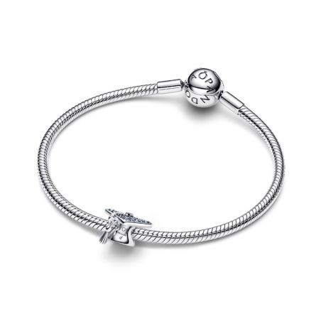 Charm femme pandora chapeau de diplômé 2026 bleu scintillant 794461c01 – charms