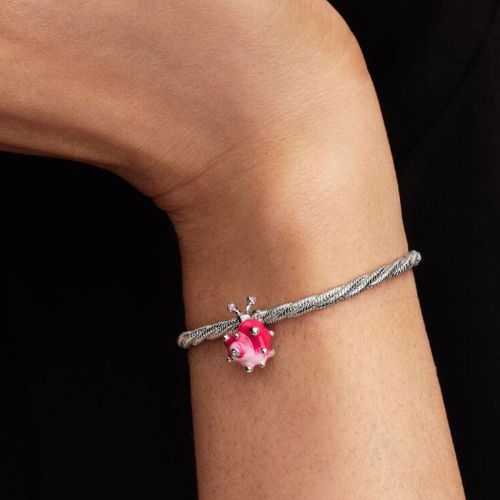 Charm Femme PANDORA Escargot Rose Argent 794553C01