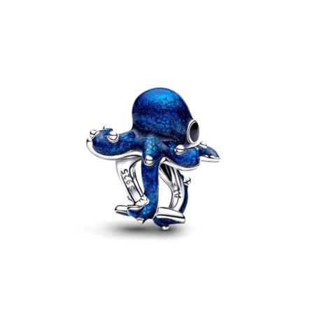 Charm femme pandora poulpe bleu argent 794706c01 – charms