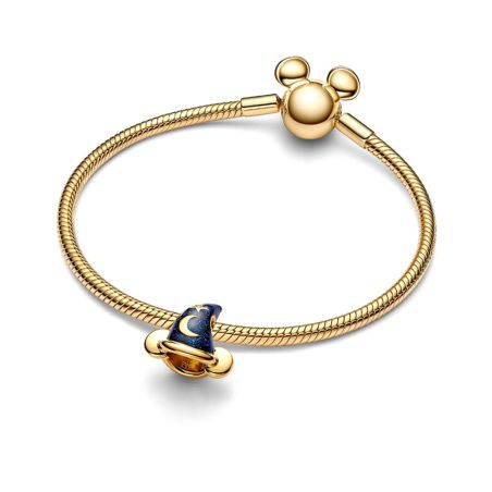 Charm femme pandora disney mickey mouse chapeau de sorcier doré 764207c01 – charms