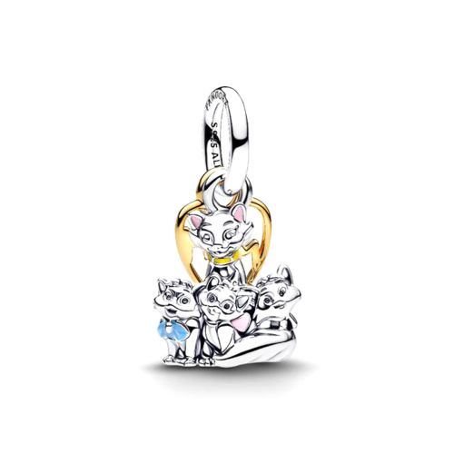Charm Femme PANDORA Disney Les Aristochats Duchesse et ses Petits 764465C01
