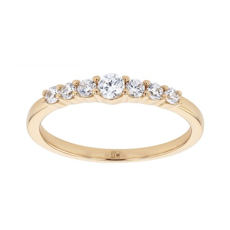 Bague femme edora vermeil jaune et oxydes edov610028zb – bagues vermeil