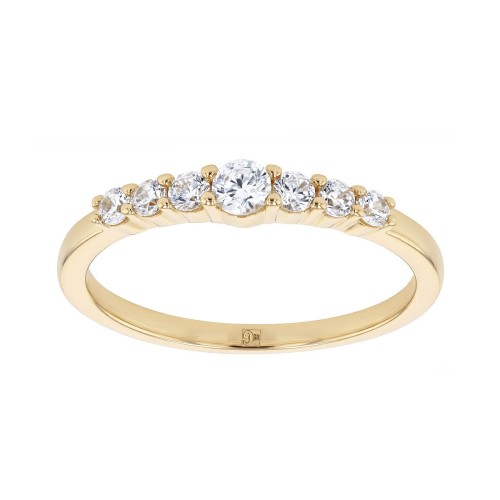 Bague femme EDORA Vermeil jaune et oxydes EDOV610026ZB