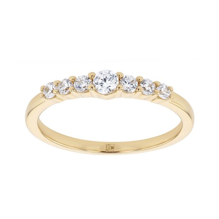 Bague femme edora vermeil jaune et oxydes edov610026zb – bagues vermeil