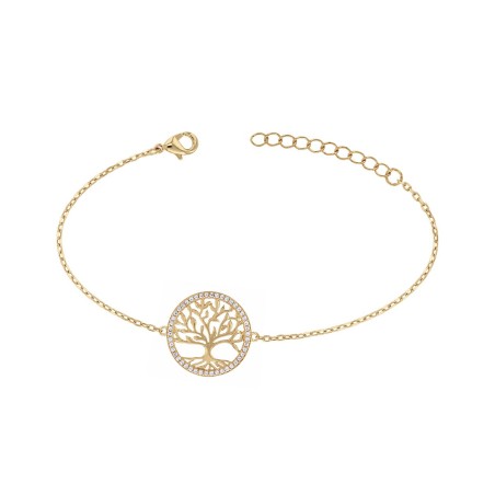Bracelet femme arbre de vie edora vermeil jaune et oxydes edov630017zb – bracelets vermeil