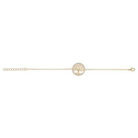 Bracelet femme arbre de vie edora vermeil jaune et oxydes edov630017zb – bracelets vermeil