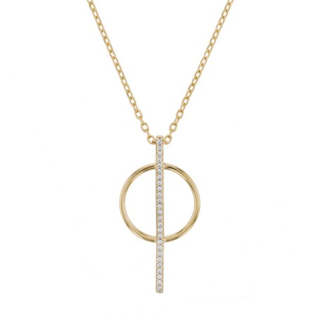 Collier femme multi-pierres plaque or jaune et oxydes – colliers plaqué or