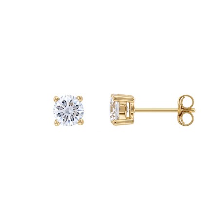 Boucles d'oreilles femme puces edora plaque or et oxydes – boucles d'oreilles femme