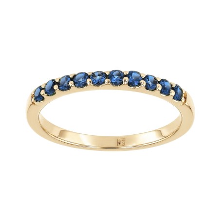 Bague femme alliance edora plaqué or et oxydes bleus edo76100292 – bagues de mariage