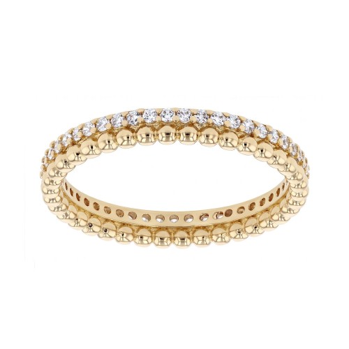 Bague femme EDORA Vermeil jaune et oxydes EDOV610024ZB