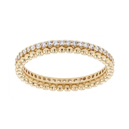 Bague femme edora vermeil jaune et oxydes edov610024zb – bagues vermeil