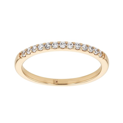 Bague femme alliance EDORA Vermeil jaune et oxydes EDOV610015ZB