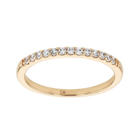 Bague femme alliance edora vermeil jaune et oxydes edov610015zb – bagues de mariage