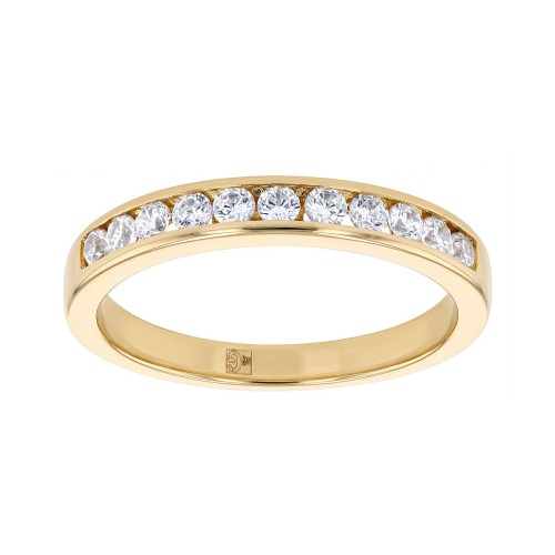 Bague femme alliance EDORA Vermeil jaune et oxydes EDOV610018ZB
