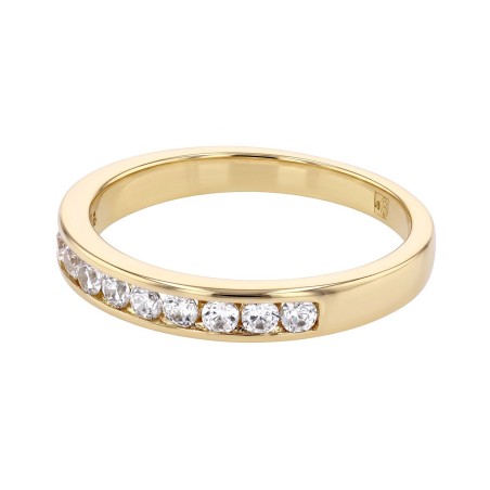 Bague femme alliance edora vermeil jaune et oxydes edov610018zb – bagues de mariage