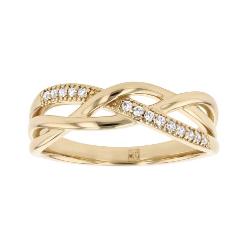 Bague femme EDORA Vermeil jaune et oxydes EDOV610011ZB