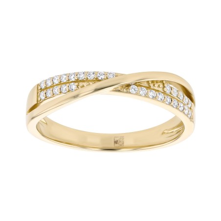 Bague femme edora vermeil jaune et oxydes edov610012zb – bagues vermeil