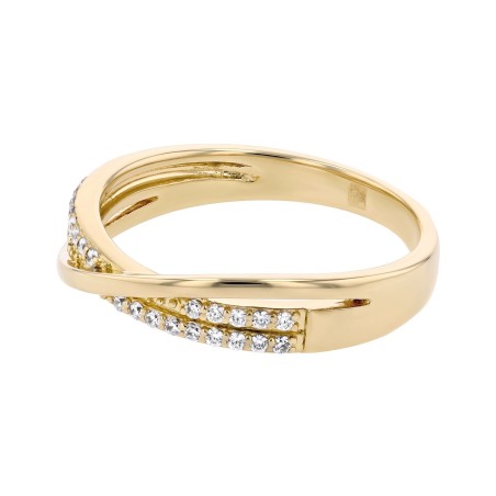 Bague femme edora vermeil jaune et oxydes edov610012zb – bagues vermeil