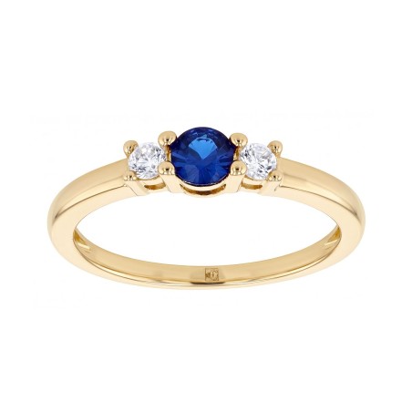 Bague femme trilogie edora plaqué or et oxydes edo76100298 – bagues plaqué or