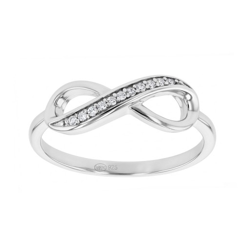 Bague Femme Infini ARGENT 925/1000 et Oxydes