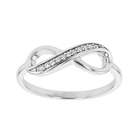 Bague femme infini argent 925/1000 et oxydes edo70100222 – toutes nos bagues femme