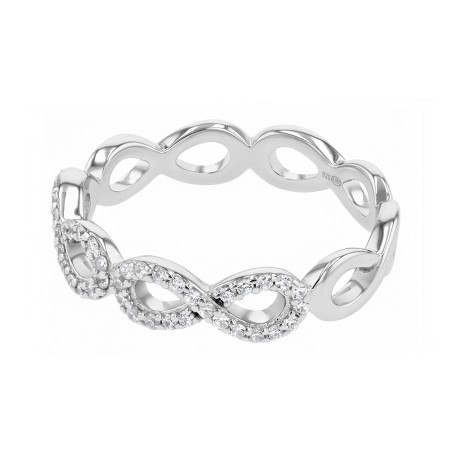 Bague femme signes infini edora argent 925/1000 et oxydes – bagues femme