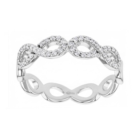 Bague femme signes infini edora argent 925/1000 et oxydes – bagues femme