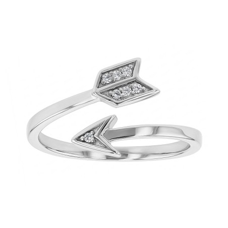 Bague femme flêche argent 925/1000 et oxydes edo70100376 – toutes nos bagues femme