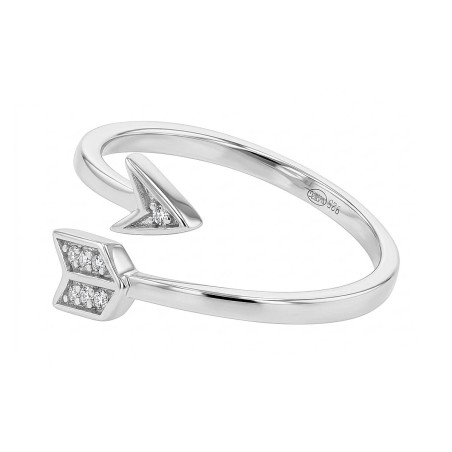 Bague femme flêche argent 925/1000 et oxydes edo70100376 – toutes nos bagues femme