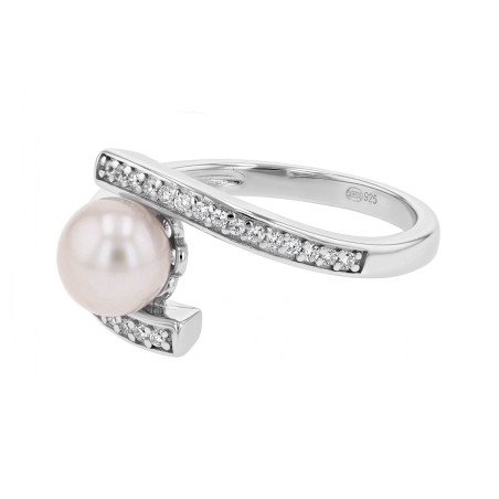 Bague femme edora argent et perle d'eau douce edo70100556 – bagues femme