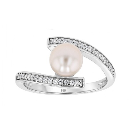 Bague femme edora argent et perle d'eau douce edo70100556 – bagues femme