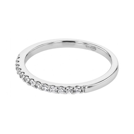 Bague femme alliance edora argent et oxydes edo70100572 – bagues de mariage