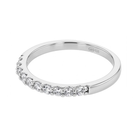 Bague femme alliance edora argent et oxydes edo70100573 – bagues de mariage